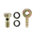 thumbnail image 1 of 1 Set Banjo Bolt Kit M6x1 Brake Line Fitting Adapter with Copper Washers for Car Iron Bronze Tone, 1 of 6
