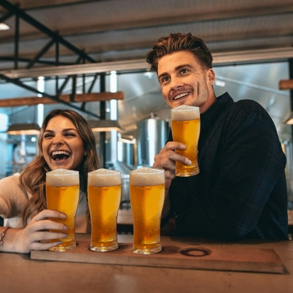 1 Set Beer Glasses 4 in 1 Creative Large Capacity Acrylic Super Schooner Beer Mugs for Bars Purple Acrylic