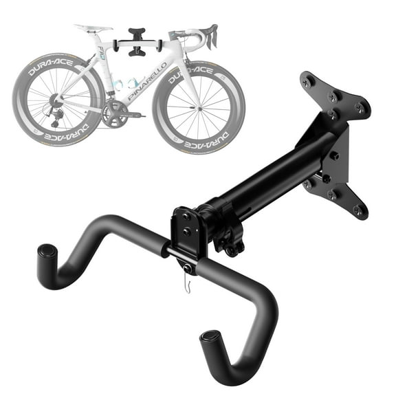 1 Set Bicycle Expandable Wall Hanger - Horizontal Bicycle Indoor Storage Rack | Bicycle Wall Mount Rack Hooks - Bike Hook for Road, Mountain or Hybrid Bikes(Stretchable, 1Set)