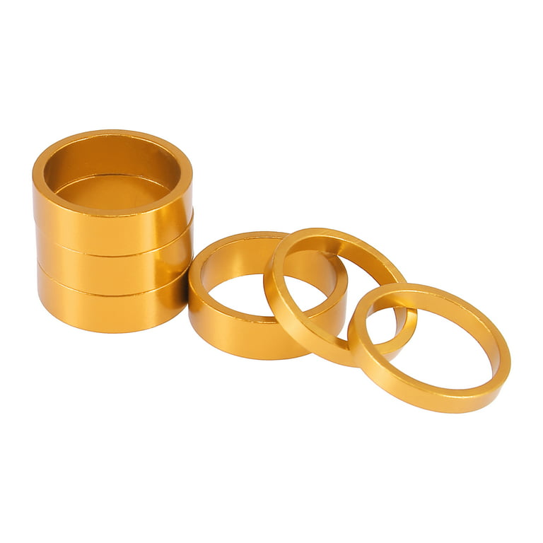 1 Set Bicycle Road Front Headset Spacer for Bicycle Handlebar Stem Spacers  28.6mm Fit for 1 1/8 in Gold Tone 5 10 mm 