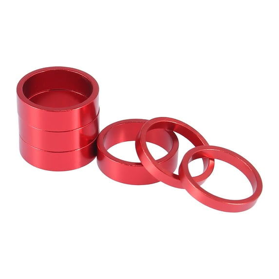 1 Set Bicycle Road Front Headset Spacer for Bicycle Handlebar Stem Spacers 28.6mm Fit for 1 1/8 in Red 5 10 mm