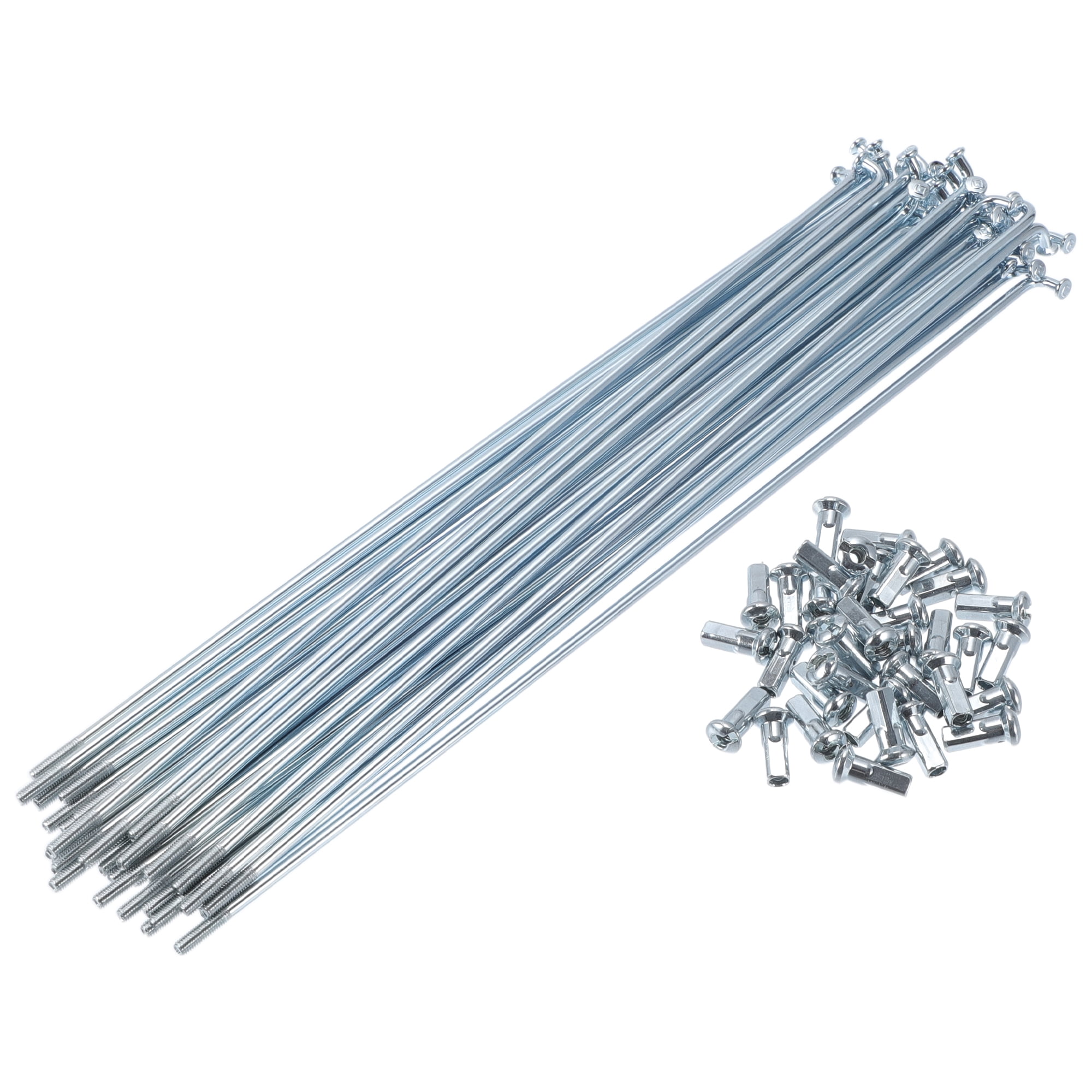 12G Black Carbon Steel Bicycle Spokes - 284mm Length With Nipples, 36 Pieces Wheel Spoke Set For Bike Repair & Upgrade