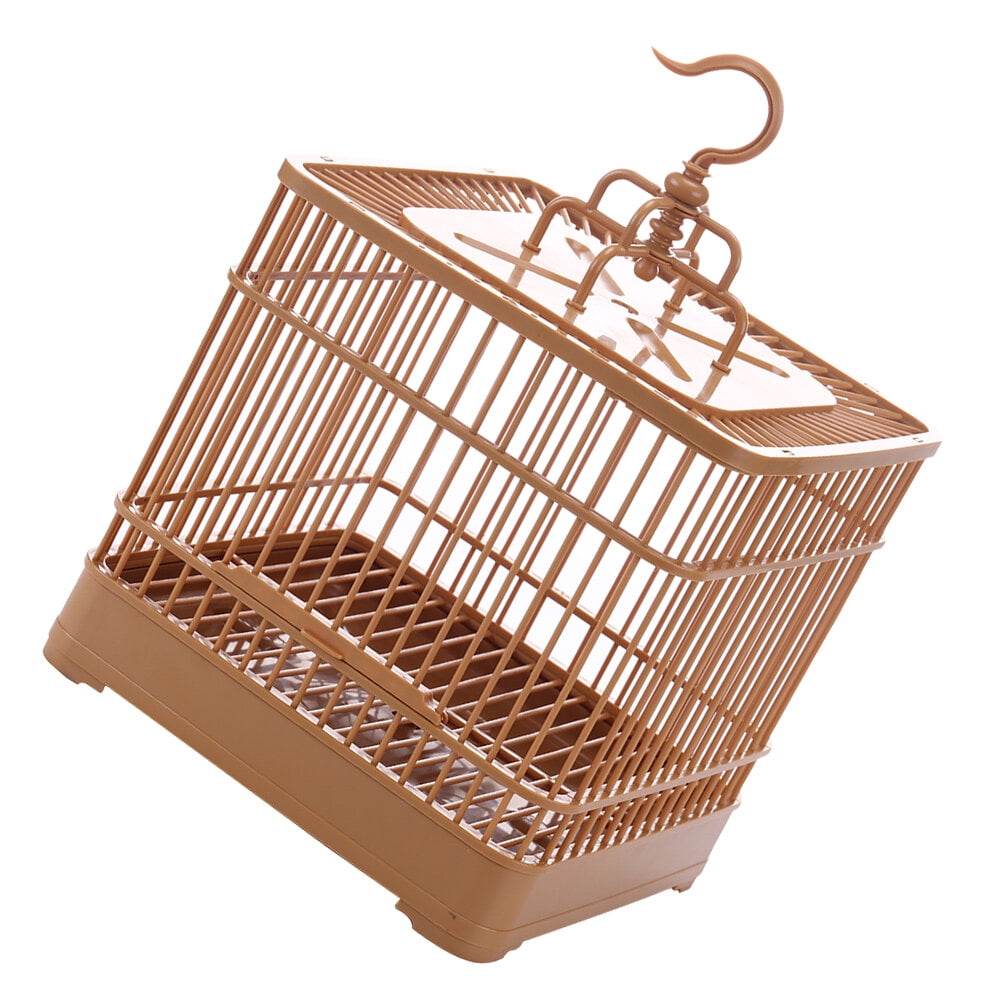 1 Set Bird Display Cage Parrot Cage with Base Tray Hanging Hook