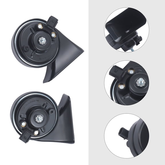 1 Set Black Great Durability Car Horn For 2016-2022 Honda Civic Type-R CRV 4/2-Door 38150-TEA-G02