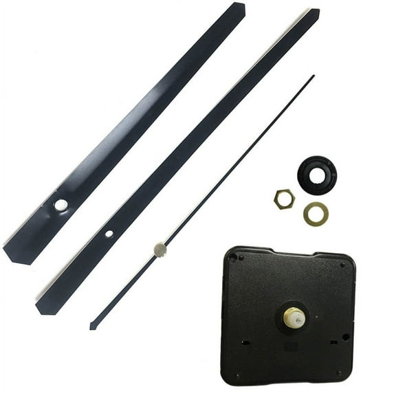 1 Set Black Mechanism Quartz Clock Movement Repair Kit for 35-40cm Large Wall Clocks DIY Replacement Parts