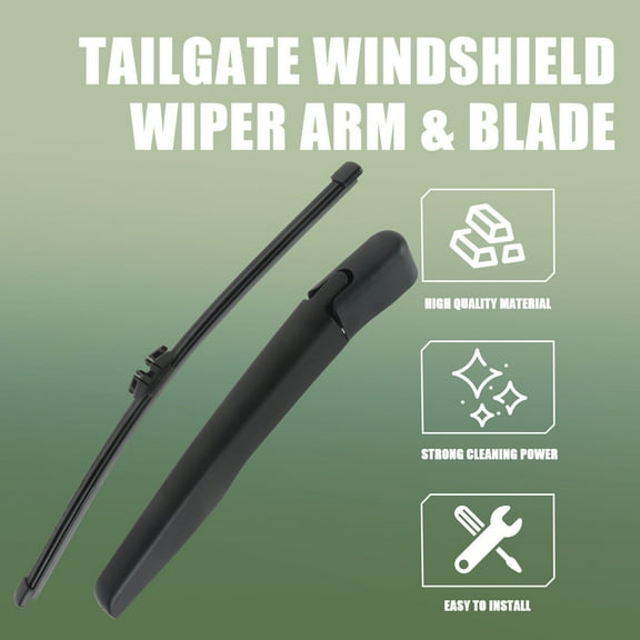 1 Set Black Rear Window Wiper Arm & Wiper Blade Fit for 2015-2020 Ford Edge