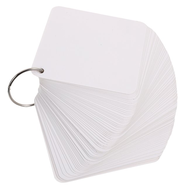 1 Set Blank Flash Cards for Studying Blank Index Notecards Pre Hole