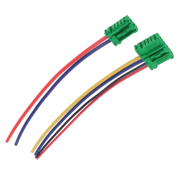 1 Set Blower Motor Resistor Cable Connector for Peugeot 107 207 607 Waterproof No.7701048390 Green