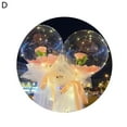 thumbnail image 1 of 1 Set Bobo Balloon Glowing Decorative Nice-looking Add Romantic Touch LED Flower Balloon for Valentine's Day-D, 1 of 7