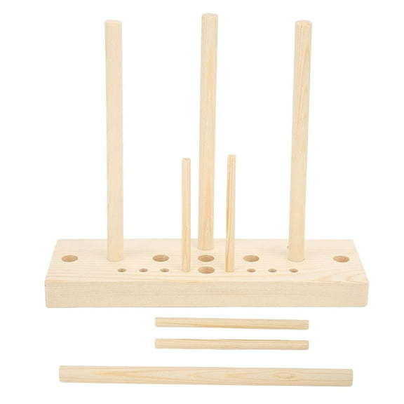 OUNONA Bow Maker Tool Kit for Craft Supplies, Wood Handle, Khaki Color, 1 Set for Ribbon Bows and Decorations