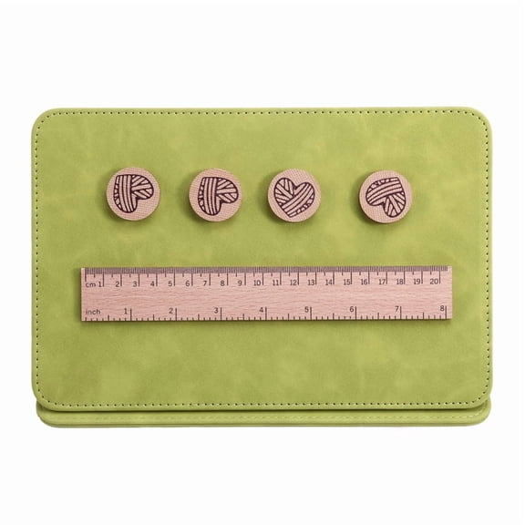 1 Set Braided Chart Clip Magnets Knitting Tool Magnetic Fold Up Pattern Holder for Home Use PU Magnet Beech1Set x Weaving tools