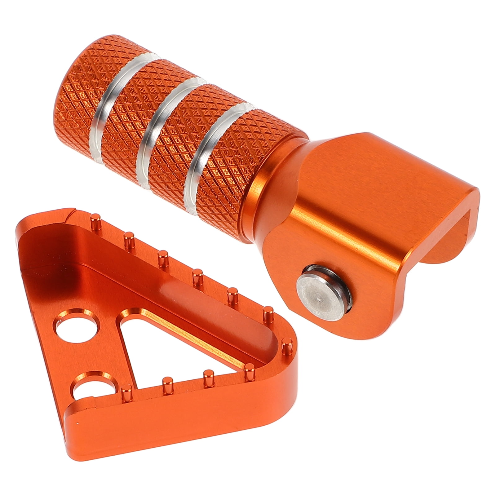 1 Set Brake Pedal Kit Aluminum Alloy Rear Brake Pedal and Gear Shifter Lever Tip Motorbike Shift Lever Toe Peg and Dirt Bike Step Plate