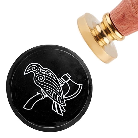 1 Set Brass Wax Seal Stamp with Handle for DIY Scrapbooking Bird Pattern 3.5x1.18 inch(8.9x3cm)DIY Mixed Color