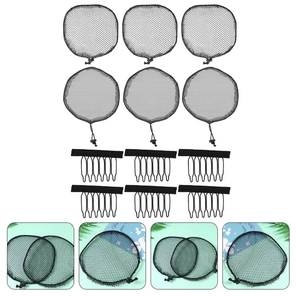 1 Set Breathable Hair Net DIY Wig Nets Puff Hair Bun Hair Wig Making Tools