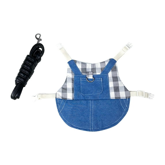 1 Set Bunny Clothes with Traction Rope Comfortable Fashion Small Animal Harness Jacket Pet Clothes