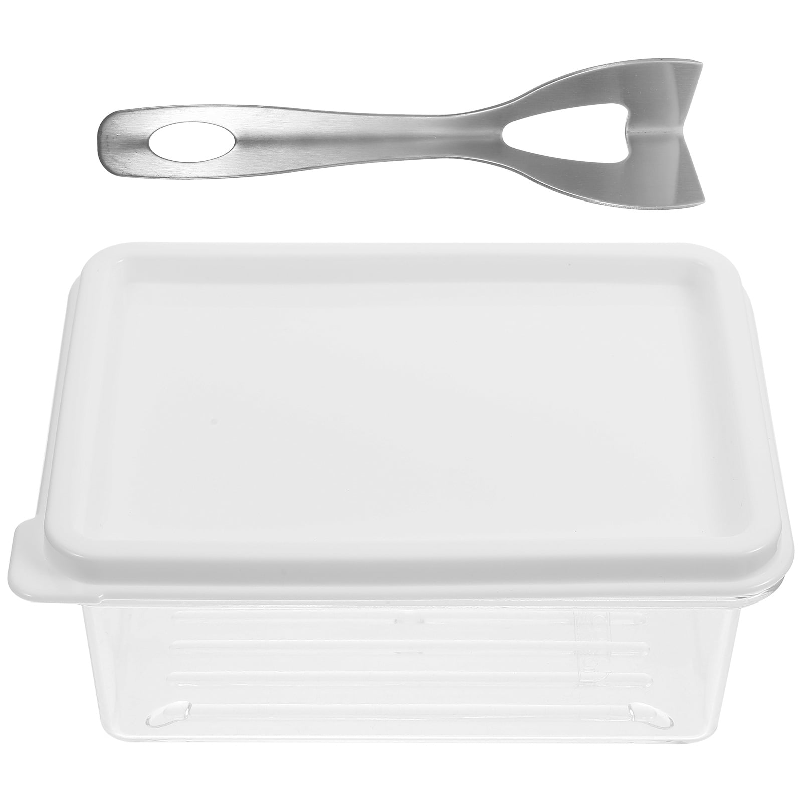 1 Set Butter Dish Butter Keeper Clear Butter Holder Reusable Butter