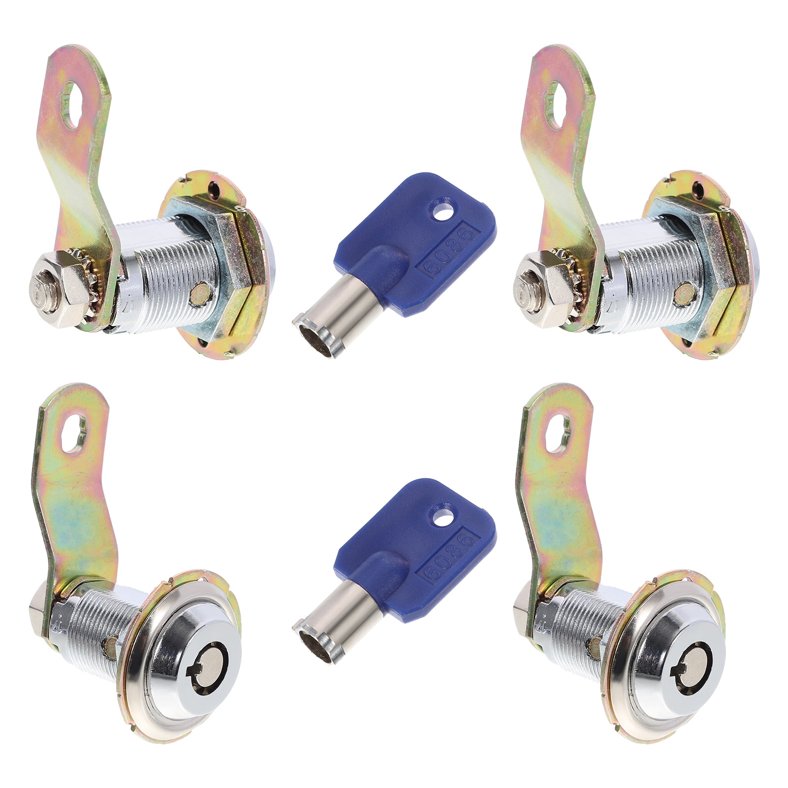 1 Set Cam Lock Set Cylinder Cam Locks Secure File Drawer Dresser Mailbox RV Compartment
