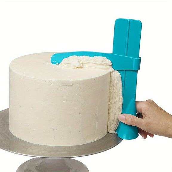 1 Set Cake Adjustable Height Scraper Smoother, Cake Top Decorator Modelling Tools, 9.29x8.27inch