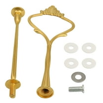 1 Set Cake Stand Hardware Kit,2 Tier Cake Tray Stand Hardware Fittings For Cake Stand,Cake Stand Fittings Hardware Holder For Party,Fruit Plate Handle,Dessert Cupcake Dish Trays Serving Stand,Gold