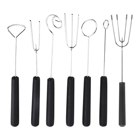 Candy Dipping Tools Set with 3-Prong Fork, Fondue Fork, and Spoon for Handmade Chocolates, Pralines, - 1 Complete Set