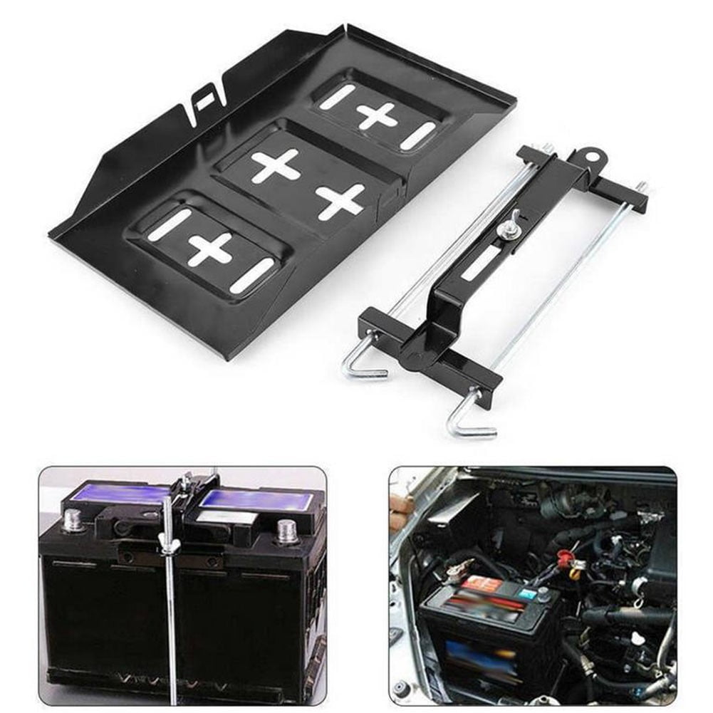 1 Set Car Battery Tray Bracket Black Battery Bracket Tray Mounting