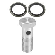1 Set Car Brake Line Fitting Adapter 2.13 Length M18x1.5 Brake Line Thread Single Hollow Bolt