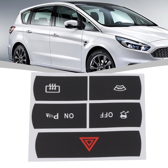 1 Set Car Button Repair Decal Sticker For Esp For Ford For S-Max Button Repair Decal Sticker Accessories