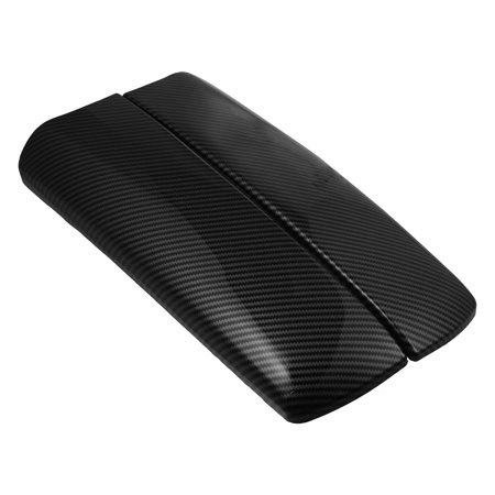 Unique Bargains 1 Set Car Center Armrest Box Cover Carbon Fiber Pattern Console Storage Box Protector for BMW 7 Series