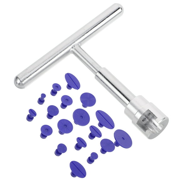 1 Set Car Dent Removal Tools Dent Puller Tool with T Bar Car Dent Removal Kit Auto Body Repair Tools Paintless Dent Removal Assorted Color