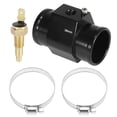 thumbnail image 1 of 1 Set Car Engine Coolant Temperature Sensor Switch Radiator Hose Fitting Adapter Aluminum Alloy 38mm 210'F On-195'F Off, 1 of 6