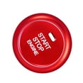 thumbnail image 1 of Worgeous Red Aluminum Alloy Car Ignition Button Decorative Ring for Start Stop Cover Fits Most Vehicles 1 Set, 1 of 8