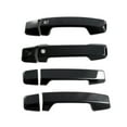 thumbnail image 1 of 1 Set Car Exterior Side Door Handle Cover Trim Fit for Mitsubishi Triton MV 2024 Carbon Fiber Texture Style, 1 of 5