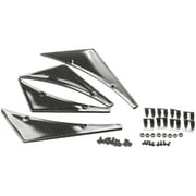 1 Set Car Front Bumper Lip Splitter Fins Bumper Decoration Accessories (Black)