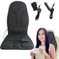 thumbnail image 1 of 1 Set of Car Massage Cushion Massage Seat Cushion With Heat Back Massager Heated Seat Cover With Vibrating Massage Nodes & 2 Heat Massage Chair Pad for Home Use Cushion, 1 of 8
