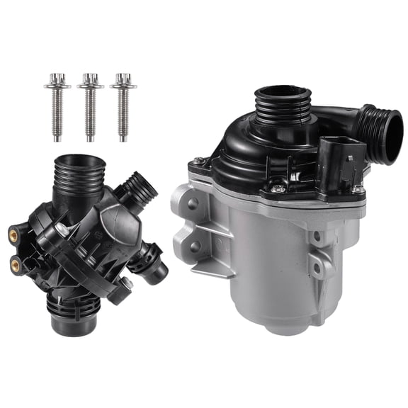 Unique Bargains 1 Set Car Motor Inverter Cooler Water Pump with Thermostat No.11517563659 for BMW 135i 135is 335i 335xi