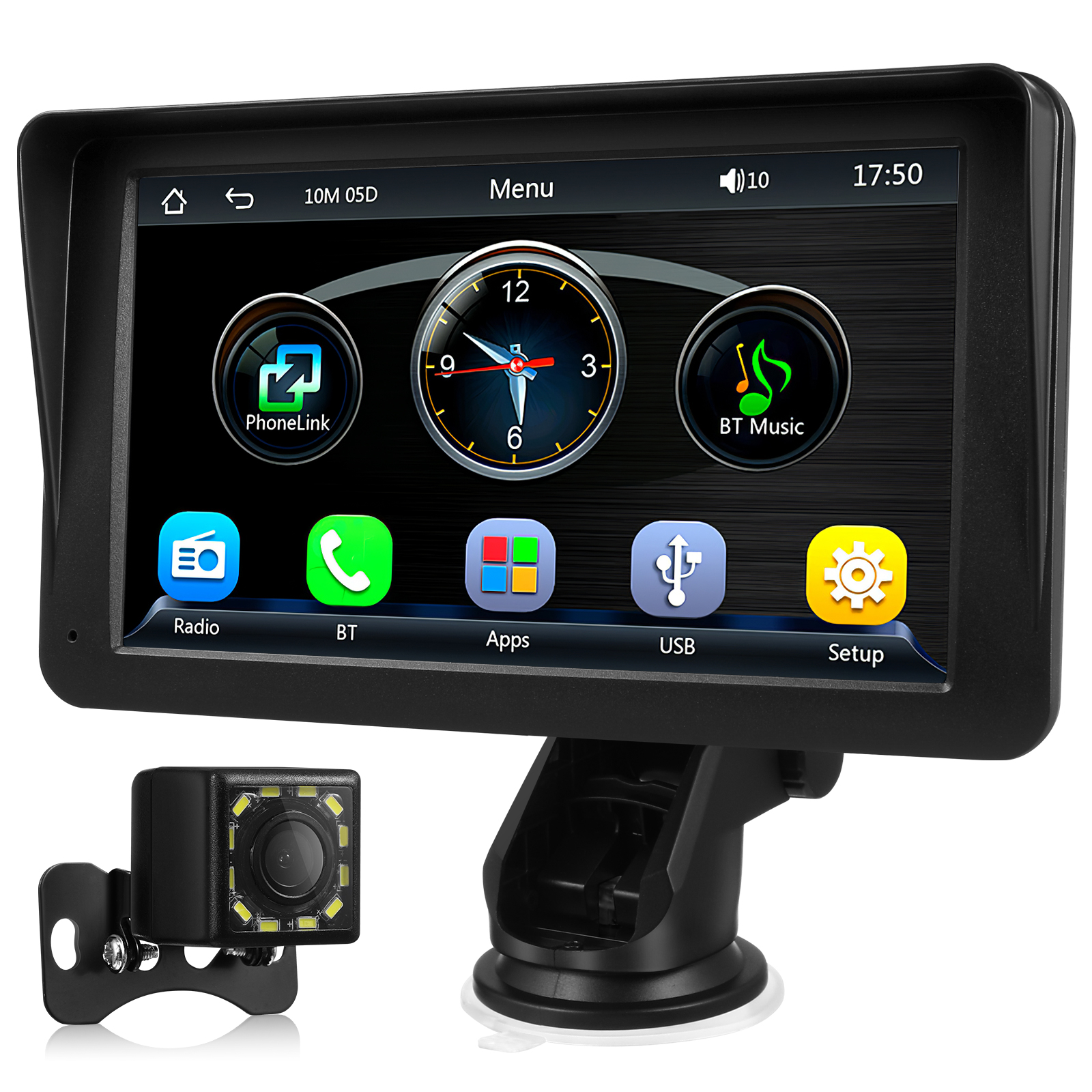Protable Radio Rear View 1 Set Car Radio And Reverse Camera Rear Touch Screen Car Radio Wireless ...