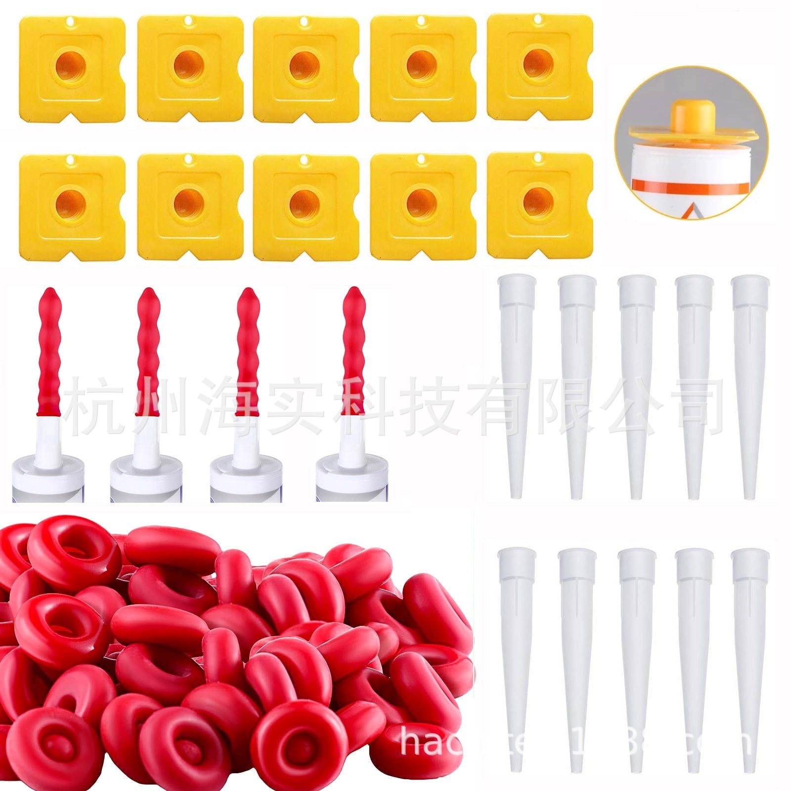 1 Set Caulk Saver Caps Caulk Tube Sealer Caps Caulking Tip Applicators