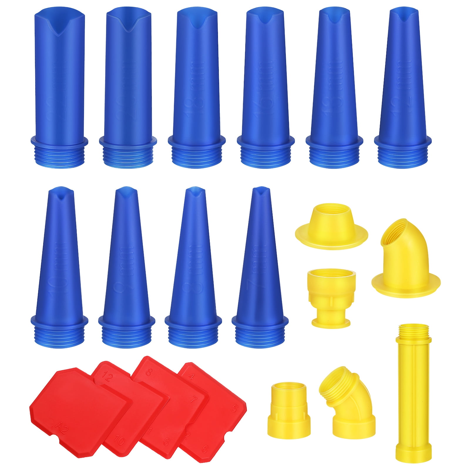 1 Set Caulking Nozzle Tips Caulking Tips Caulking Tools Caulk Extension