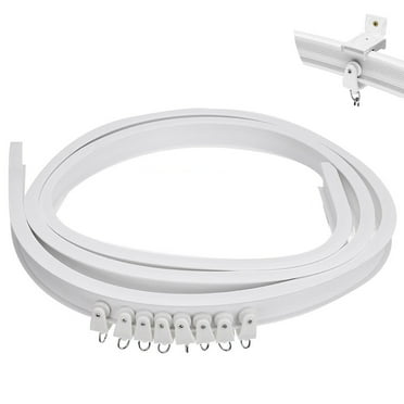 1 Set Ceiling Curtain Track, Room Divider Ceiling Track Flexible and Cuttable