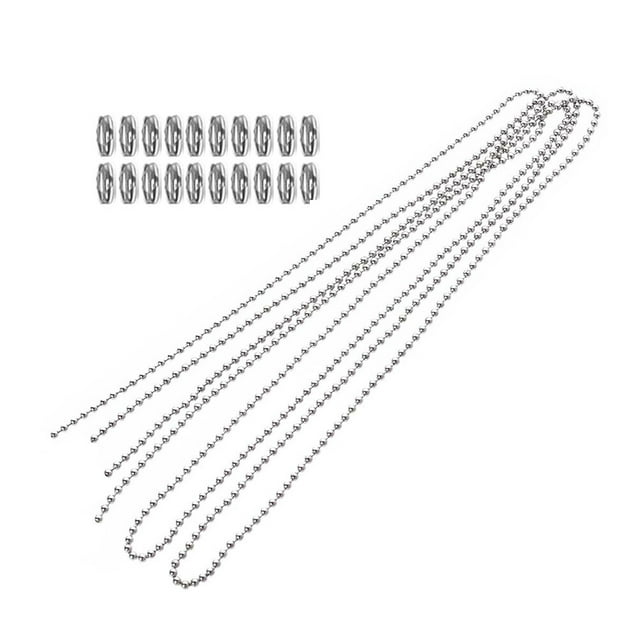 1 Set Ceiling Pull Chain with Connector Beaded Pull Chain Extension