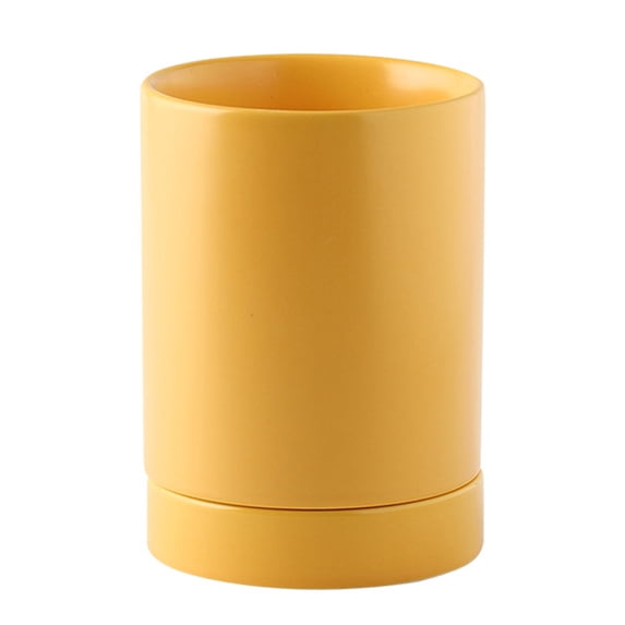 GAXIRE Kitchen Chopsticks Holder Ceramic Yellow 1 Set