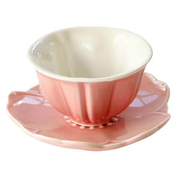 1 Set Ceramic Cup Cappuccino Cup with Saucer Ceramic Coffee Cup Ceramic Mug Set
