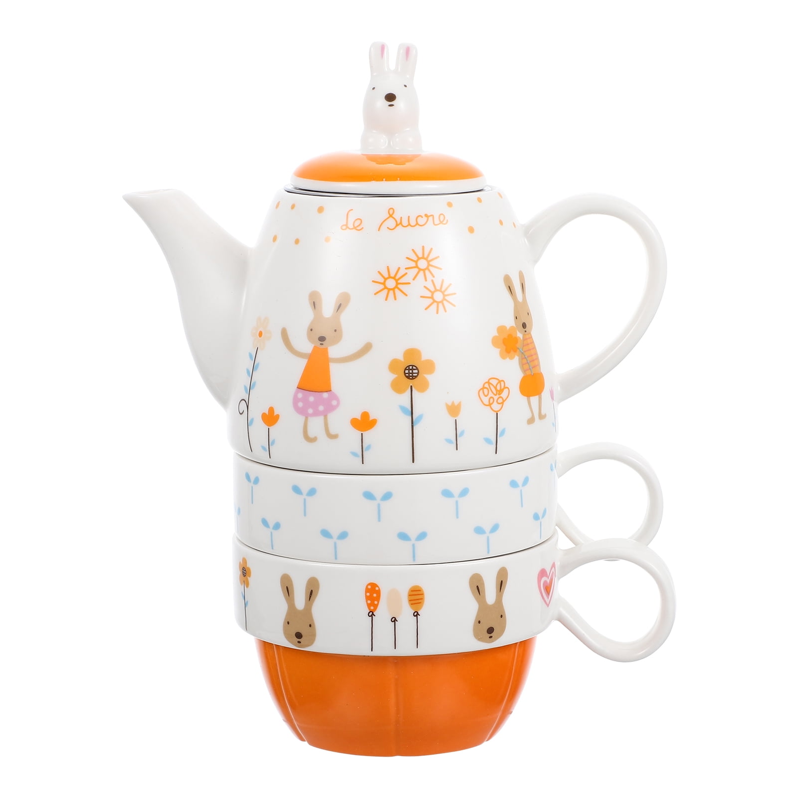 1 Set Ceramic Teapot Practical Tea Kettle Delicate Tea Making Pot