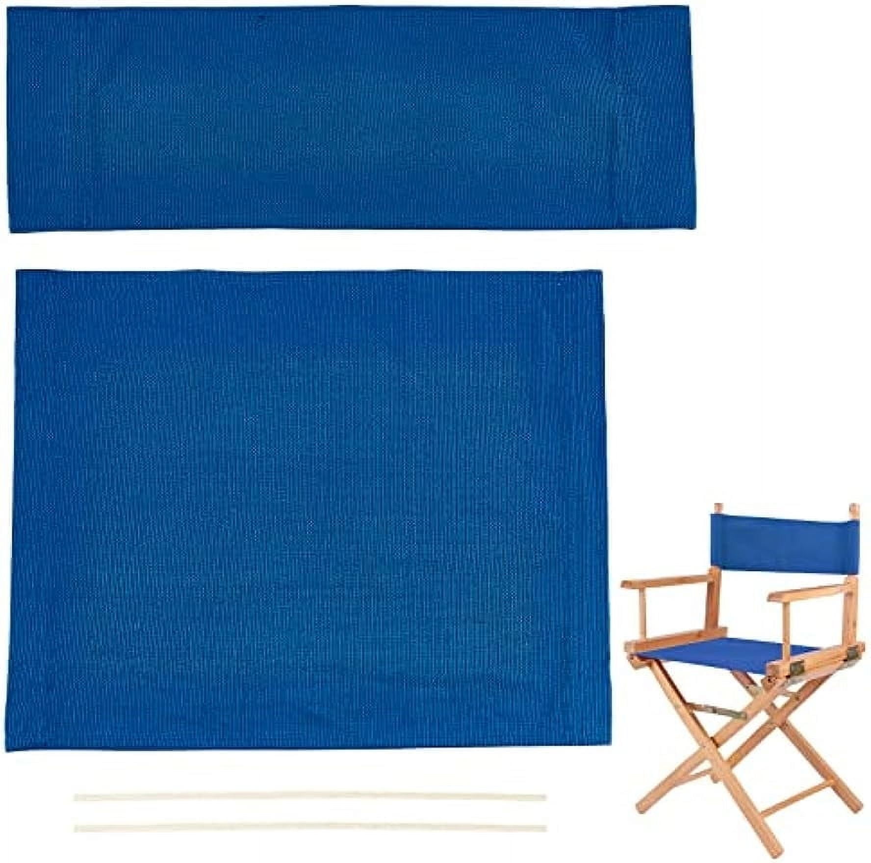 1 Set Chair Replacement Canvas Blue Casual Directors Chair Cover Kit ...