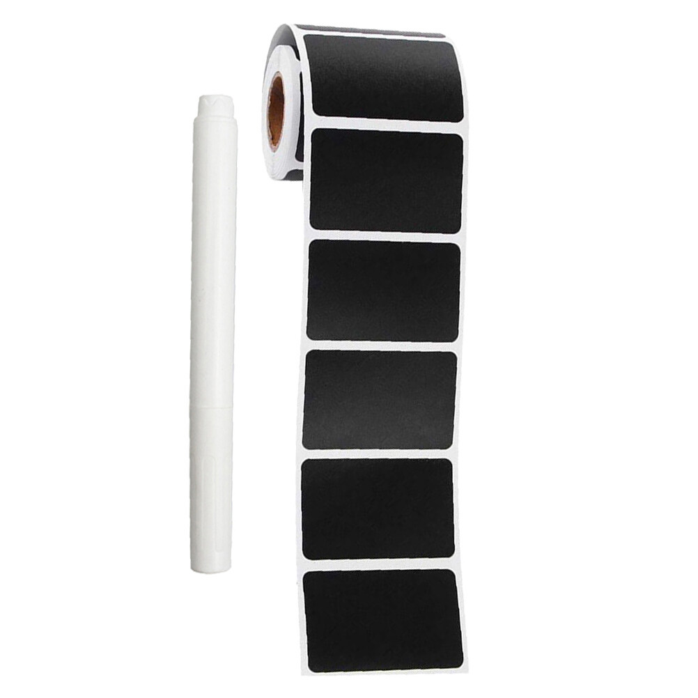 1 Set Chalkboard Stickers Removable Label Stickers Waterproof Label
