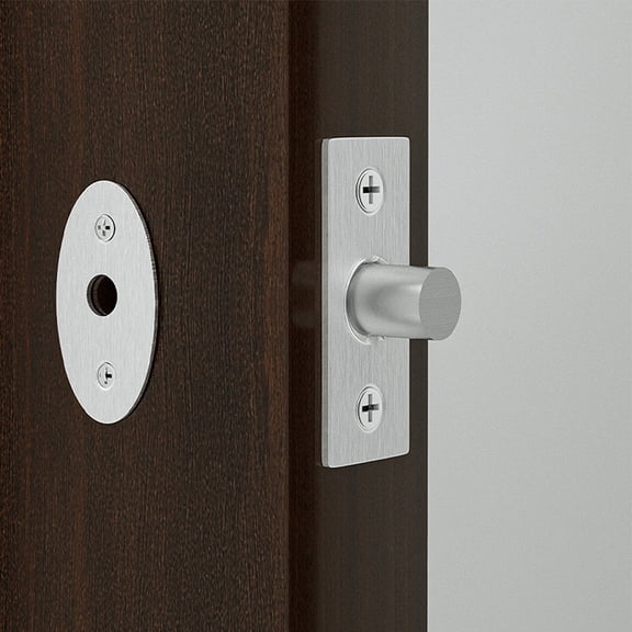 1 Set Channel Lock Tube Well Lock Access Hole Invisible Door Locks Stainless Steel Well Locks Key Mortise Lock Easy To Install