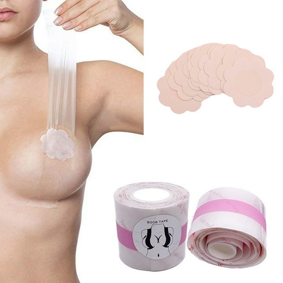1 Set Chest Sticker Multipurpose Transparent Design Comfortable Beautify Breathable Beauty Tool Silicone Breast Lift Boob Tape for Women