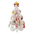 thumbnail image 1 of 1 Set Christmas Tree Stereo Exquisite Wood Fine Workmanship Desktop Christmas Tree for Home, 1 of 8
