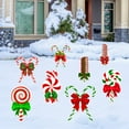 thumbnail image 1 of 1 Set, Christmas Yard Signs Stakes Outdoor Decorations - Large Xmas Decorations Signs for Holiday Christmas Lawn Garden Pathway Decorations, Winter Home Pathway Walkway Decor, Christmas Outdoor Decor, 1 of 6