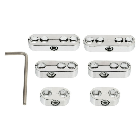 HEANUJJ Chrome Plated k Plug Wire Clips Set for Car Ignition Wire Organization